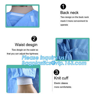 Sterile Disposable Surgical Gown,Long sleeves disposable hospital isolation gowns,Manufacturer Supplier surgical gown ma