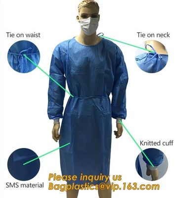 Children Patient Gown/Surgical Gown With Short Sleeve,  Disposable Nonwoven Surgical Gown For Medical/Hospital nurse doc