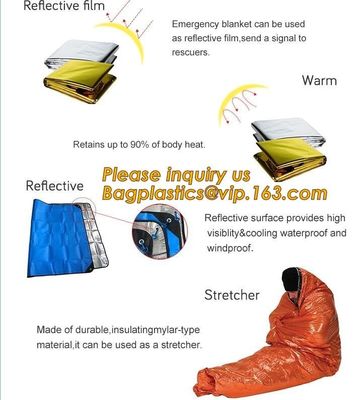 health aluminum foil emergency thermal blanket,Emergency mylar thermal blanket 160 x 210cm,Outdoor Foil Camping Thermal