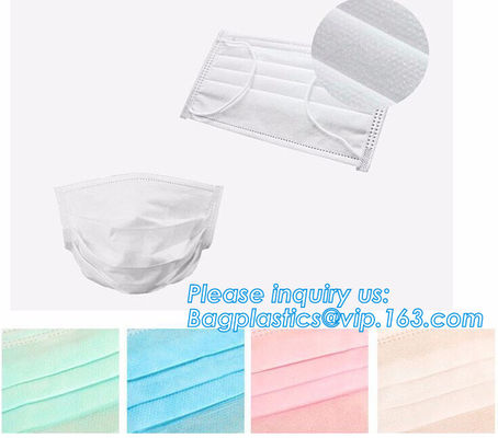 Anti smoking Disposable dust medical face masks,Medical supplies non woven 3ply earloop disposable face mask bagplastics