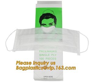 Non-woven Medical Surgical Mouth Face Mask,Surgical Printed Medical Nonwoven Disposable Face Mask With Ear Loops bagease