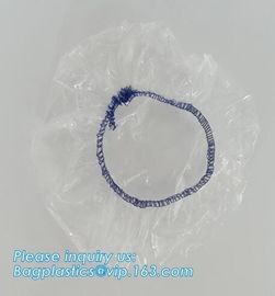 disposable PE shower cap wholesale plastic waterproof shower cap,PE shower cap with elastic band,hotel shower cap biodeg