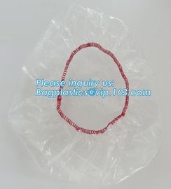 disposable PE shower cap wholesale plastic waterproof shower cap,PE shower cap with elastic band,hotel shower cap biodeg