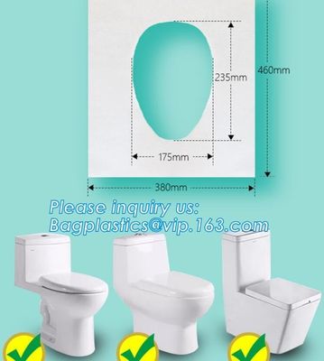 Disposable Paper Toilet Seat Cover,Eco bio paper plastic Microfiber disposable toilet seat cover waterproof,toilet seat