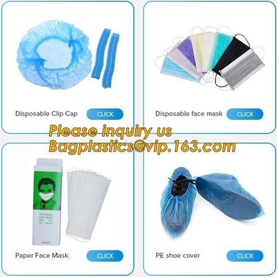 Disposable PP Non Woven Medical Surgical Clip Mob Cap Caps,Doctor surgical medical strip round bouffant non woven clip c