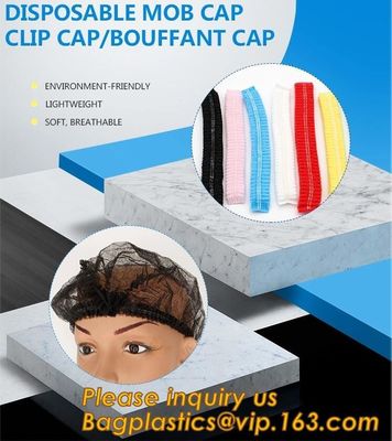 Disposable MON CAP, CLIP CAP,BOUFFANT CAP,medical disposable surgical head caps,nonwoven mob cap,hair net NURSE CAP, MED