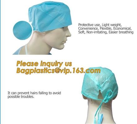 Consumable Products Medical Disposable Cap with low price,Medical Disposable non-woven hospital bouffant cap BAGEASE