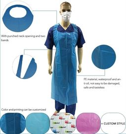 Clear Medical Disposable Polythene Apron,Medical Disposable PE Apron,Medical Colored Disposable PE Apron For Hospital