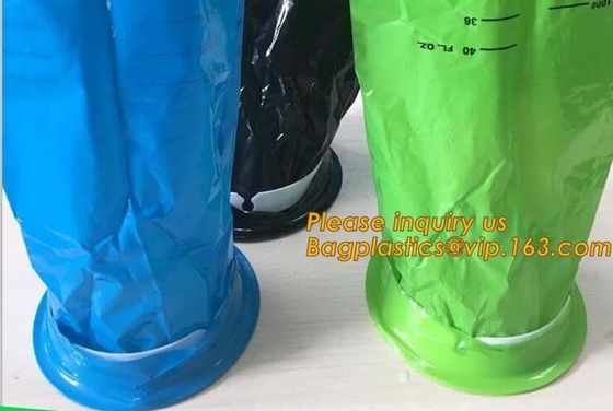 emesis vomit bag disposable,Used for hospita/ travel /airplane/ disposable blue plastic vomit bag with ring Medical Emes