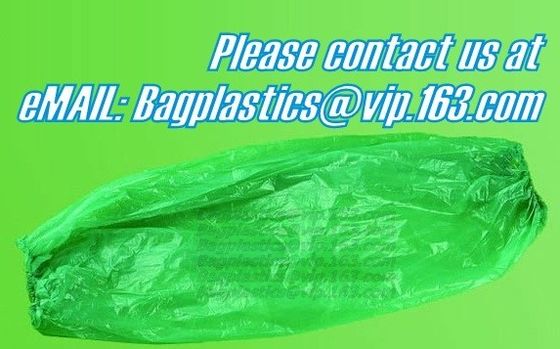 Polyethylene Disposable Sleeve Cover with Elastic Ends 18&amp;quot; Length White,PE Plastic Sleeve Cover bagplastics bagease