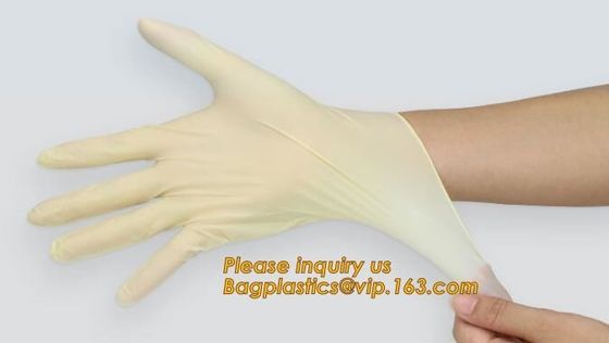 Disposable Latex/Vinyl Medical Examination Gloves,Sterile Powder Free Latex Surgical Gloves 8.0g Medical Use bagease pac