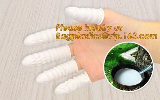 Powder Free Disposable Static Dissipative Natural Latex Black ESD Finger Cots,Antislip finger coat/latex finger cots /Do