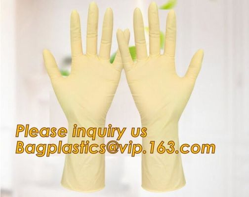 Medical and daily use sterile latex surgical disposable gloves,Latex free powder free examination medical purple disposa