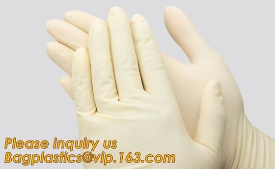 Medical and daily use sterile latex surgical disposable gloves,Latex free powder free examination medical purple disposa