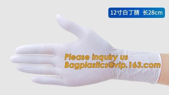 Natural Disposable Powdered Free Custom Medical Examination Latex Gloves,Powder-free non-sterile 100% natural rubber lat