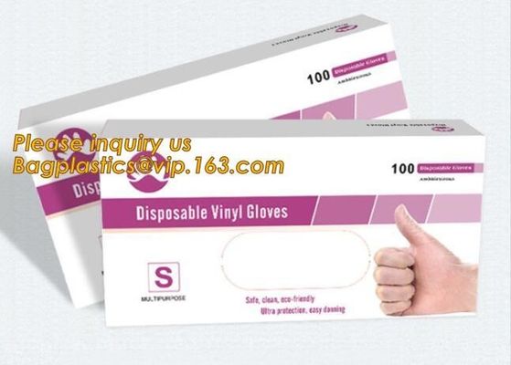 Powder-free non-sterile 100% natural rubber latex examination gloves /gloves latex medical consumables bagease bagplasti