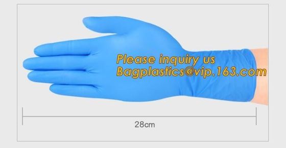 Medical Disposable Nitrile Coated Hand Gloves,Industrial Garden Working Resistant Disposable Nitrile Black Gloves BAGEAS