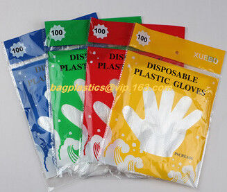 biodegradable compostable Disposable gardening pe glove heat resistant food grade gloves,PE or poly gloves with embossed