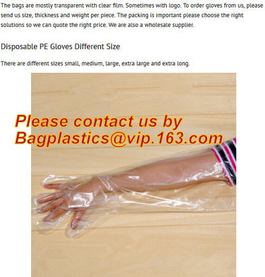 Disposable Clear Poly Hybrid Stretch Gloves, Copolymer Polyethylene PE gloves,household kitchen dining cook transparent