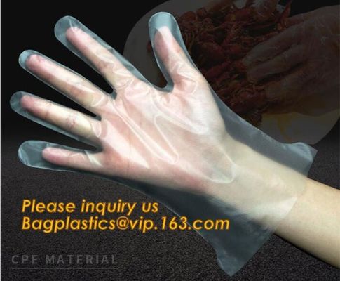 Disposable Plastic Polythene PE Gloves Cleaning Prepare Food,STERILE TWO FINGER GLOVES IN POLYETHYLENE, small packing PE