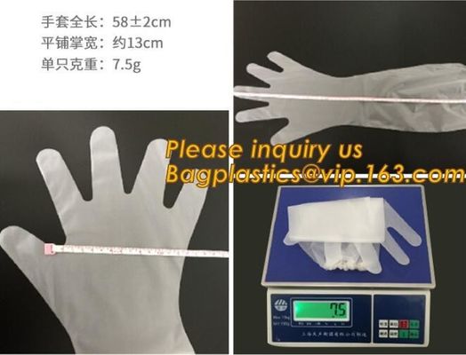 Transparent clear pe gloves disposable food bbq gloves HDPE factory price,Supplier for one time use plastic PE gloves