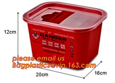 Medical disposable sharp container,Wholesale disposal plastic medical sharp container,8L medical sharp safe container