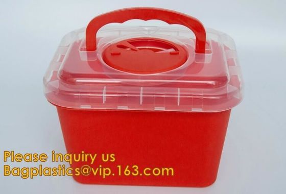 Medical disposable sharp container,Best Selling 30 Liter Disposable Un3291 Square Sharps Container Medical Disposal Shar