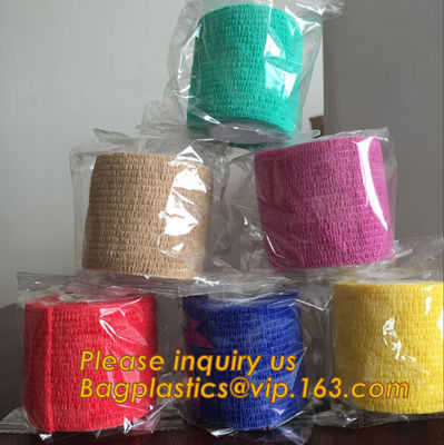 Medical Sport wrap vet elastic Cohesive Bandage,Nonwoven Printed Horse Pet Care Sports Self Adhesive Colored Vet Wrap El