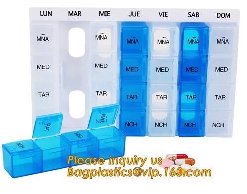 week pill box 7 day Medicine Pill box for health care,Customized logo Hot sales colorful plastic pill box,7 day pill box