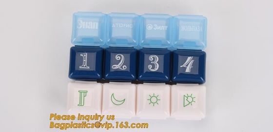 week pill box 7 day Medicine Pill box for health care,Customized logo Hot sales colorful plastic pill box,7 day pill box