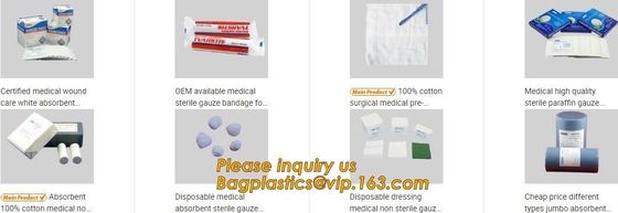 Gauze Roll Band-aid material,elastic crepe gauze bandage,Surgery Medical Gauze Swabs Supply From China bagease package