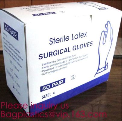 Latex Gloves Powder Free / Disposable Food Prep Cooking Gloves / Kitchen Food Service Cleaning Gloves, bagease, bagplast