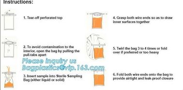 SteriBag StandUp sample bag - Pumps, samplers, sampling, liquids, powders, solids and pastes; suitable for foods and can