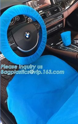 Dustproof protective disposable non woven 16 inch covers 14 inch steering wheel cover, Print Logo Non Woven Car Steering
