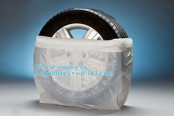 plastic tyre bag,large bag tire bags, disposable hdpe clear plastic pe tyre cover storage bags, printed flat bag PE Plas