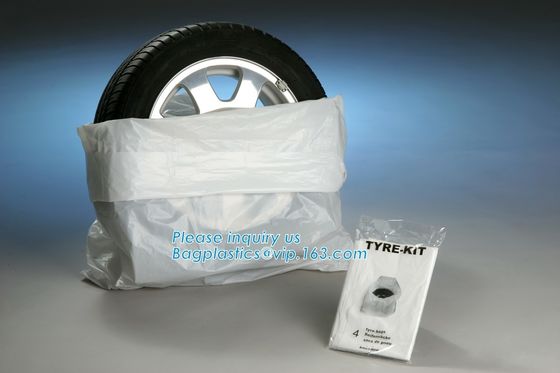 plastic tyre bag,large bag tire bags, disposable hdpe clear plastic pe tyre cover storage bags, printed flat bag PE Plas