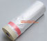 PE pre-taped drop cloth, self adhesive auto painting pre-taped masking film, Pre-taped masking film is disposable produc
