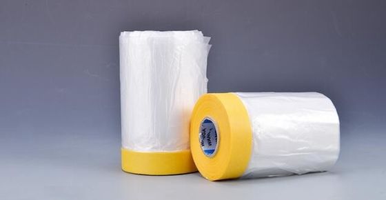 outdoor paper masking film, rice paper taped masking film, auto used pre-taped masking film, indoor masking film, cloth