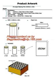 For Painting Plastic Chemical Resistance Overspray Masking Film, LDPE masking film black/white coex for industrial use