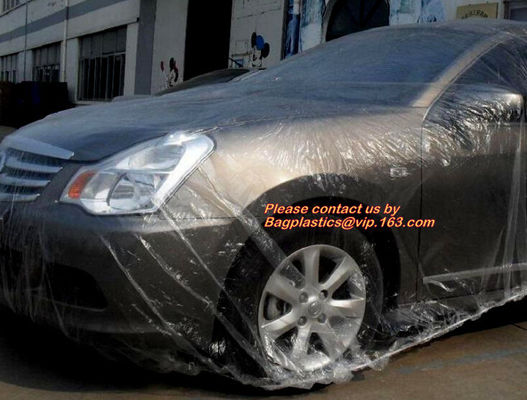 PE car cover, plastic car cover, HDPE plastic overspray protective car cover, Decorative Film