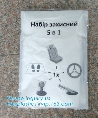 Disposable Plastic Seat Covers Vehicle Protector Mechanic Valet Pet Seat Covers,Automotive Interior Protection, bagease