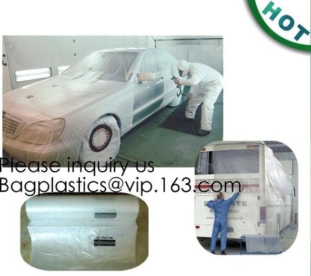 Car Disposable Plastic Seat Covers Vehicle Protectors, Five Set of Vehicle Maintenance Protection, Masking Dust Covers