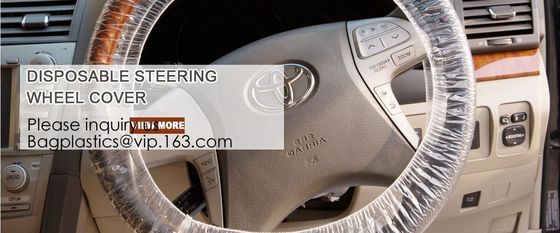 Car Steering Wheel Cover For Universal Disposable Plastic Covers,eavy 4 mil 100% American Protective Cover Auto Adhesive