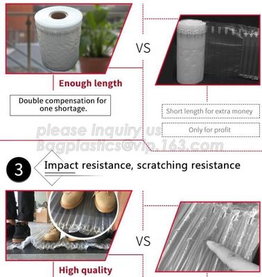 Wine Bottle Air Bag Packing, Wine Bottle Air Column Bag Packing, Inflating PE Film, Cushion Pillow Air Bag