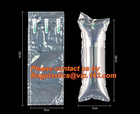 China Supplier Shiner Pack 15cm transparent Plastic Air Bags Roll for Packaging(width:3cm)cushion wine air protection co