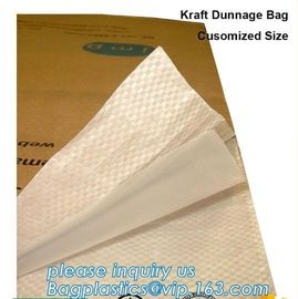 Custom kraft paper bags designer paper container dunnage air bag, pillow packing bag dunnage air bag for container, Kraf