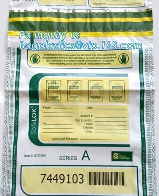 Bank supplies, pac icao stebs, Airport Duty Free Shop Tamper Evident Bags ICAO STEBs, ICAO STEBs Duty Free Shopping Bags