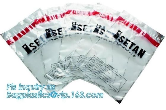 Bank Security Cash Bags/Coin Deposit Bags, Adhesive Seal Tamper Proof Customized Safety Cash Deposit Package Plastic Ban