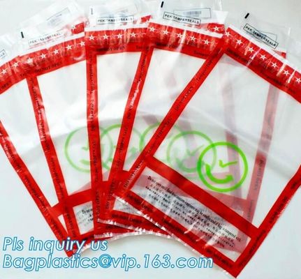 Tamper Evident Security Bank Deposit Bag,tamper proof security bag, jewelry pouches PU power bank bags, bagease, stebs