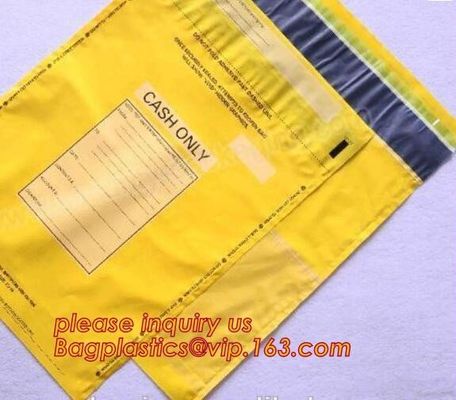 Document safe tamper proof bank deposit bag, Steb Plastic Money Pe Bank Deposit Coin Security Pouch Bags With Seal For C